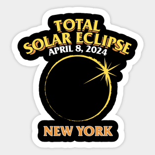 Total Solar Eclipse 2024 - New York Sticker